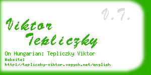 viktor tepliczky business card